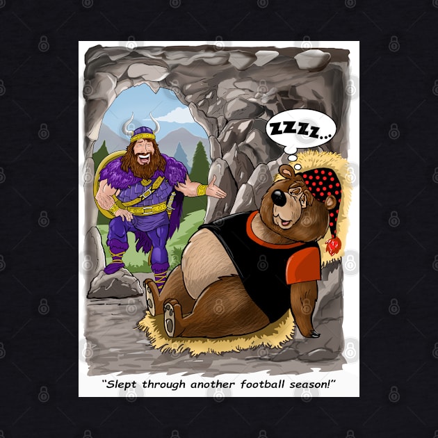 Minnesota Vikings Fans - Kings of the North vs Hi-bear-nation by JustOnceVikingShop